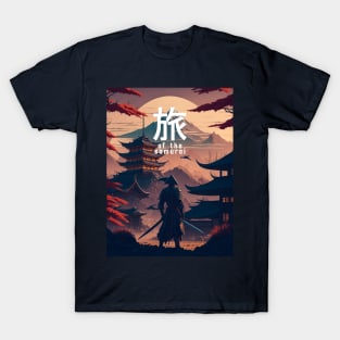 Futuristic Samurai: A Journey Through Time and Tradition T-Shirt